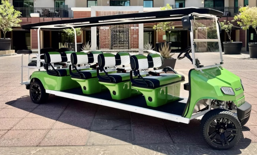 Image 2: Explore Iconic Landmarks with Stretch Limo Golf Cart Tour