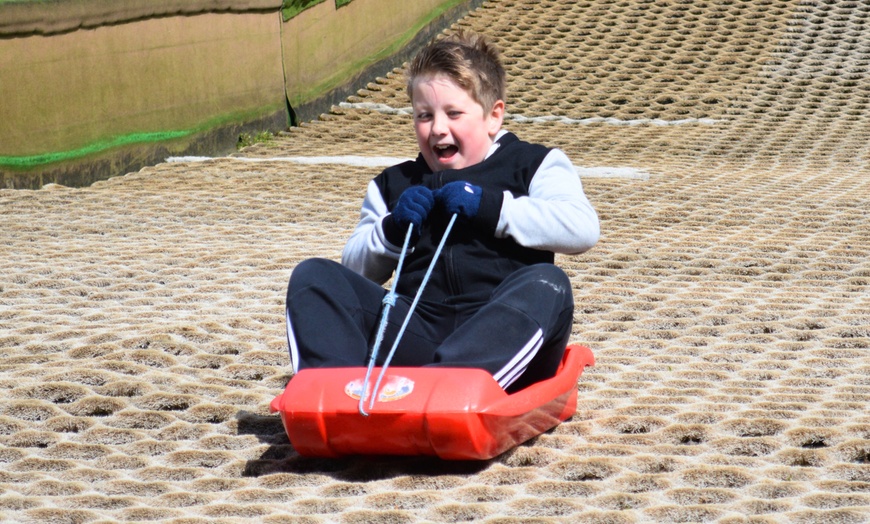 Image 1: Thrilling 45-Minutes Tobogganing for One, Two, or Four Children