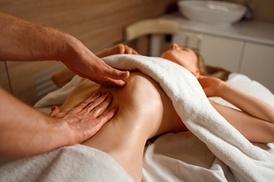 Relax with 60 Min Lymphatic or Wood Therapy Massage or 90 Min Combo of Both at Oksanas European (Up to 52%Off)
