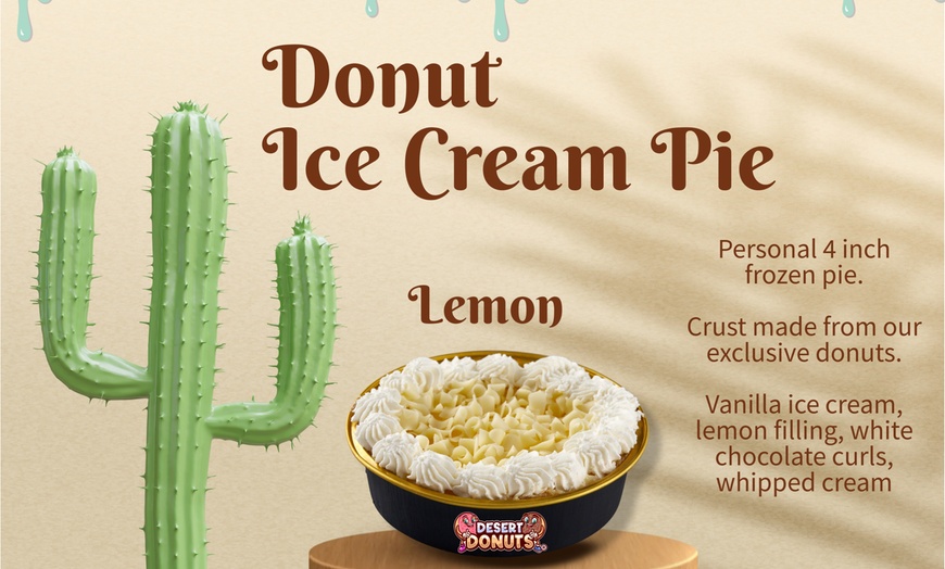 Image 8: 50% off One 4-Inch Donut Ice Cream Pie - 8 Flavors to Choose From