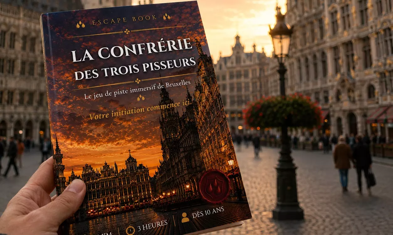 Version française : Escape Book ''La Confrérie des Trois Pisseurs'' (livraison incluse)