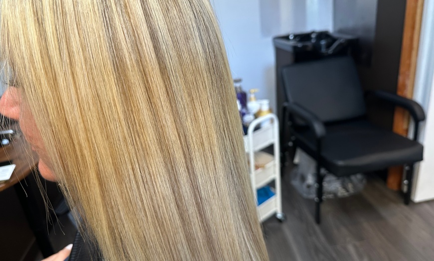 Image 3: Up to 60% Off on Salon - Straightening Treatment at silky hair and skincare