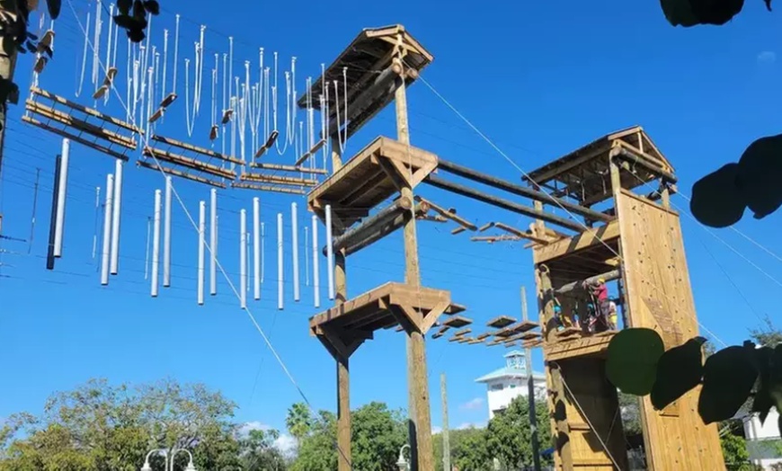 Image 1: Thrilling Aerial Challenge O-Course at Tigertail Lake in Dania Beach