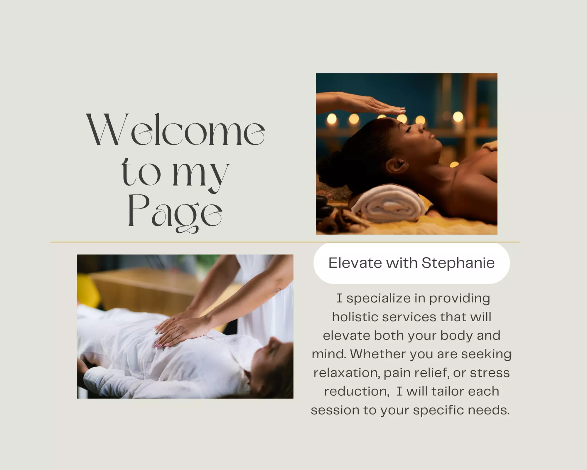 Reiki Sessions at Elevate with Stephanie