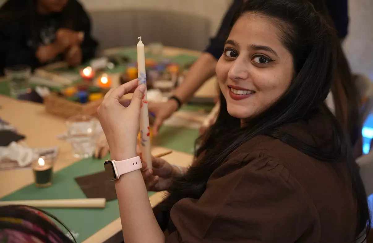 Solo or Couple Candle-Painting Workshop