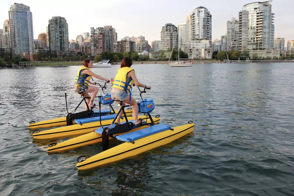Enjoy 90-Minute Sunset Ride on Waterbike at BC Water Bikes