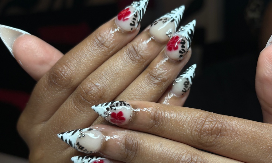 Image 2: Transform Your Nails with a Basic Manicure and Acrylic Full Set! 