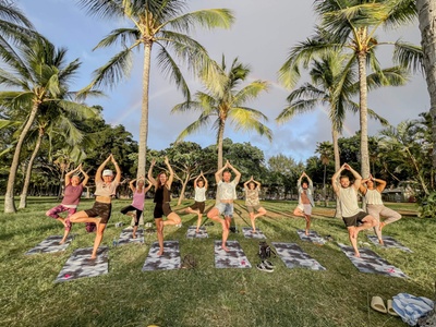 10 Yoga Classes (package) - Signature Sunset Yoga Class by the Beach - Over the Rainbow Yoga Honolulu, Hawaii