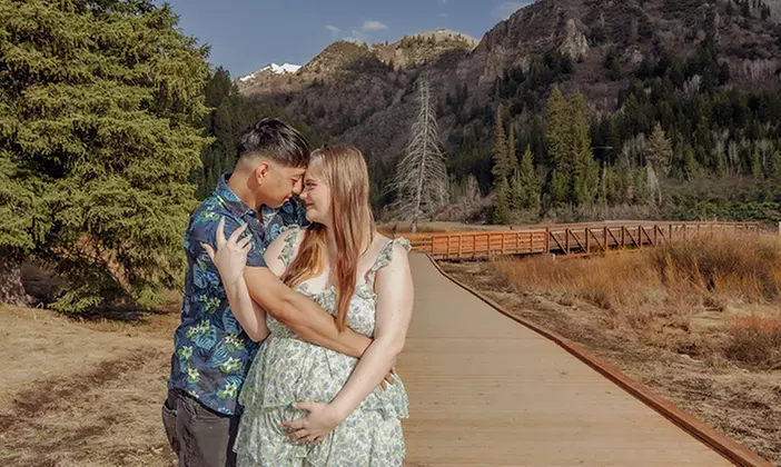 Experience April's Photography with 30 or 60 Minute Outdoor Maternity Sessions up to 80% Off