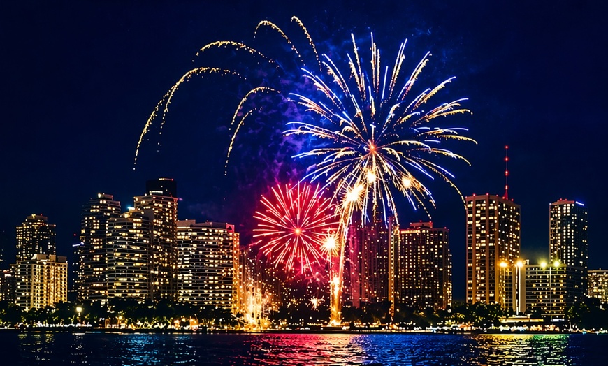 Image 5: Friday Night BYOB Fireworks Cruise with Waikīkī Ocean Views