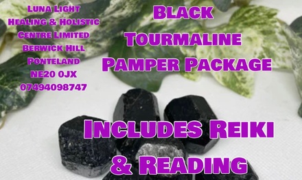 60-Minute Pamper Package Black Tourmaline -Reiki & Reading