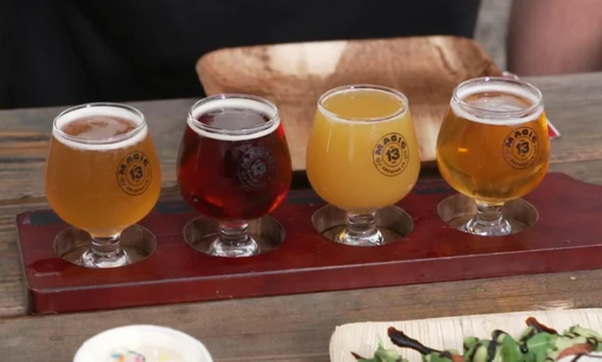 Image 2:  Craft Beer & Bites at Magic 13 Brewing Co. – Save on Taproom Favorites