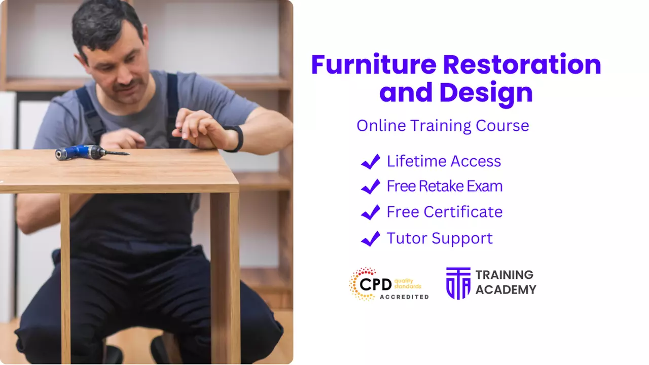Enhance Skills with Online Training Academy's Furniture Restoration and Design Course, available at Up to 36% Discount - Primary Image