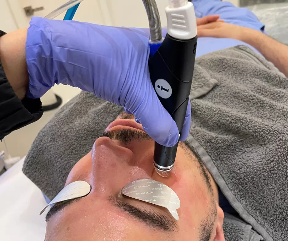 Deluxe HydraFacial with Mask & LED Light Therapy Options