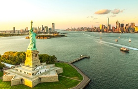 See the Most Iconic New York Sights with The Bus & Boat Tour at Small Bus Tours NYC: up To 24% Off