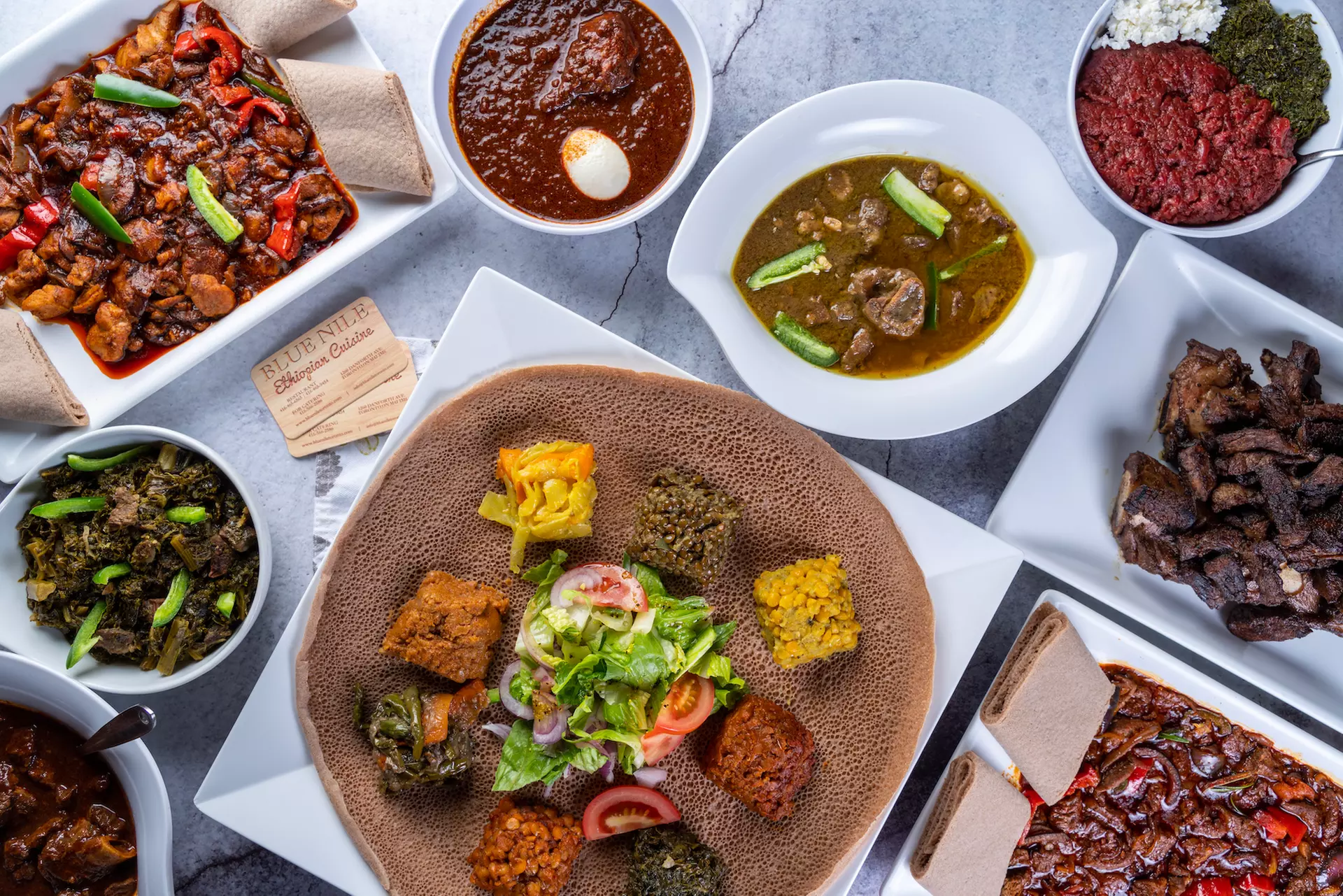Ethiopian Food at Blue Nile Ethiopian Restaurant, Takeout only  (Up to 25% Off).  - Primary Image