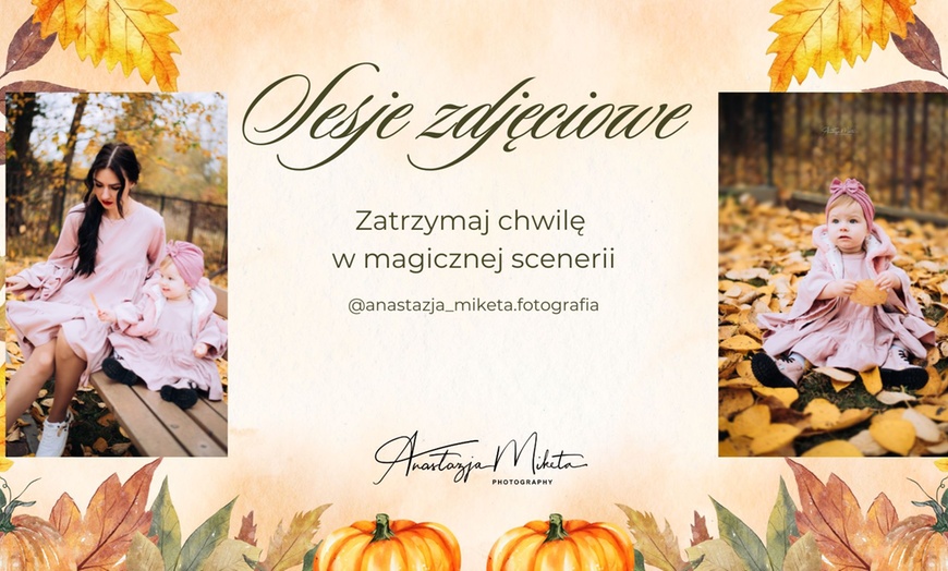 Image 1: Plenerowa sesja zdjęciowa w jesiennej oprawie