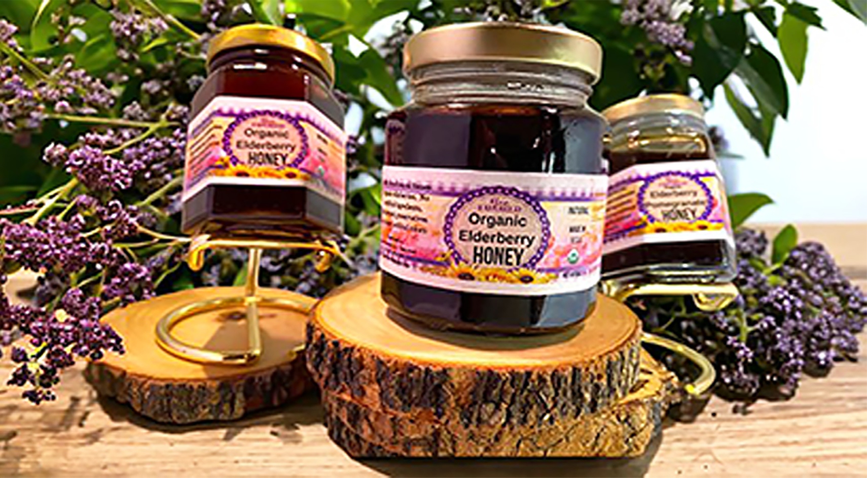 Experience Artisan Honey with Elderberry and Matcha Blends