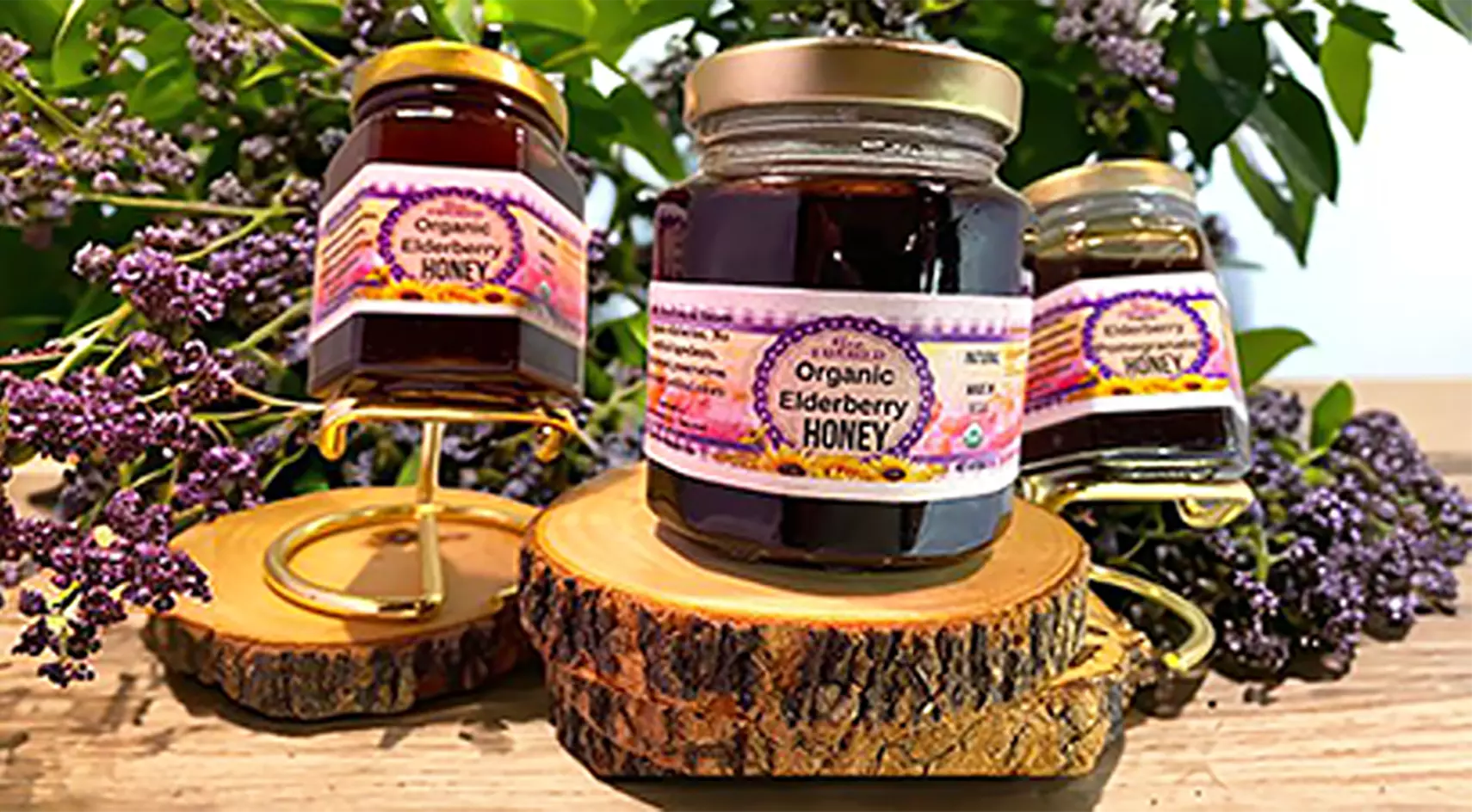 Experience Artisan Honey with Elderberry and Matcha Blends