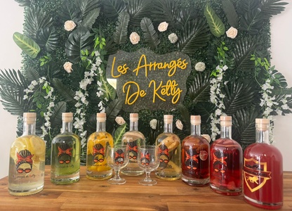 Pour 2 personnes : dégustation découverte 8 rhums arrangés "Les arrangés de Ketty"
