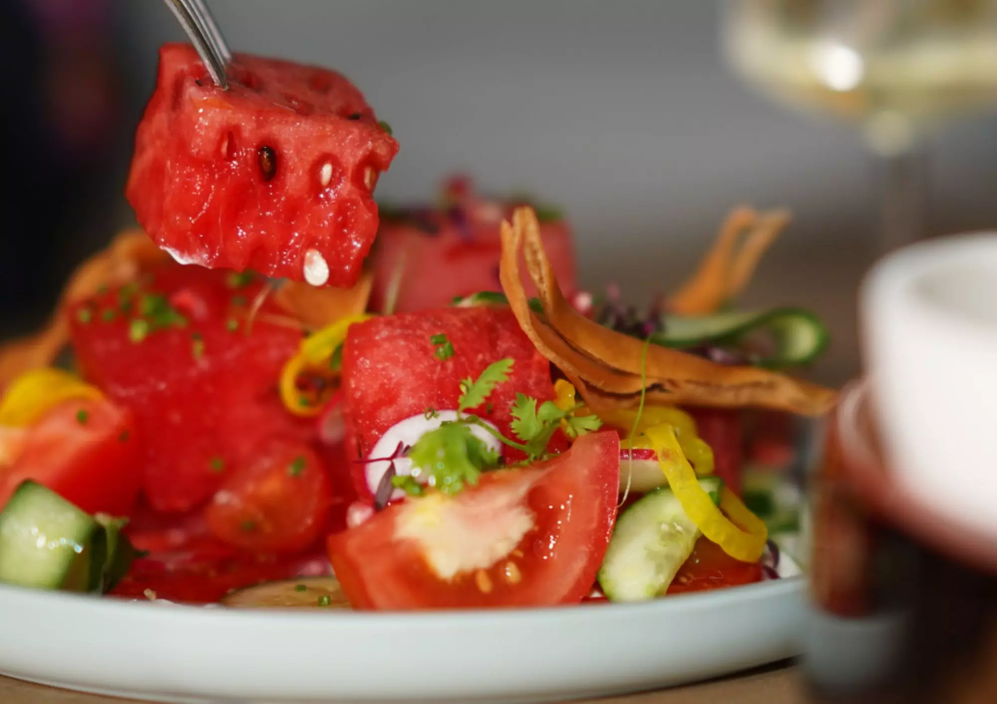 Premium 3 Course Menu +Water w/ Optional 1 Glass - Grape or Pool/Beach