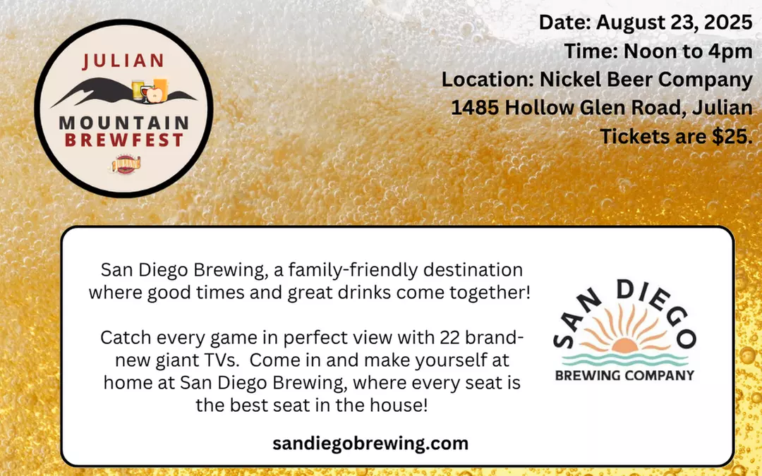 General Admission Ticket to Julian Mountain BrewFest