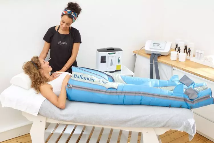 Apparative Lymphdrainage, opt. inkl. Beckenbodenstuhl & Rücken-Massage