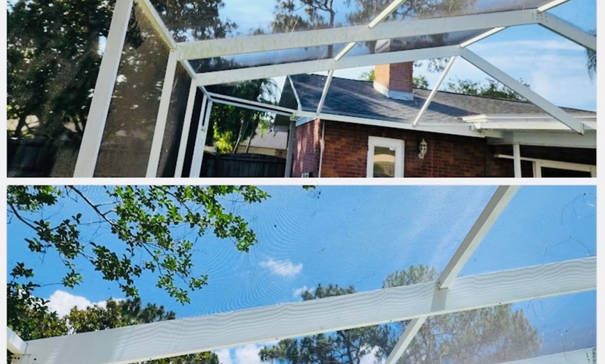 Image 3: Roof Wash, Exterior House Wash, Sidewalk Power Washing, & More
