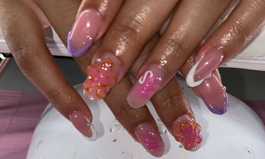 Image 5: Acrylic Artistry: Full Set – Colour, Classic French, or Freestyle
