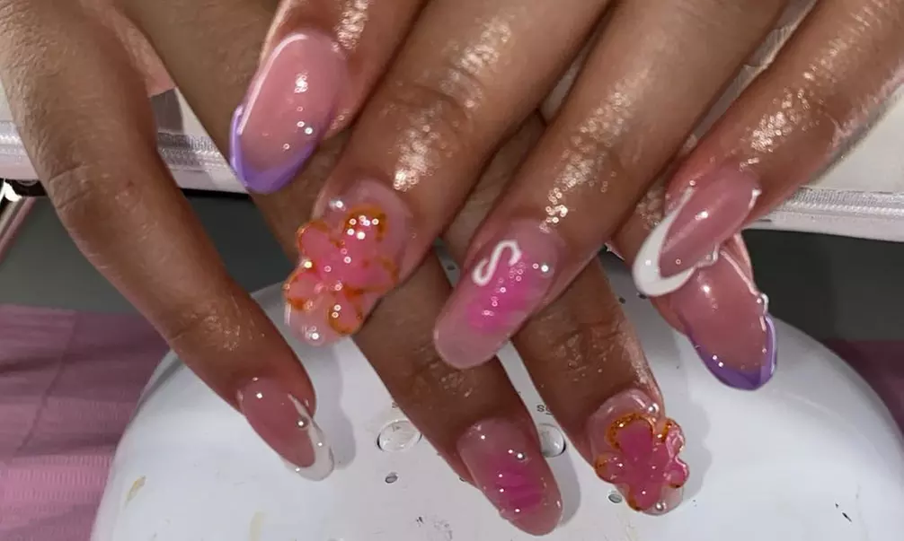Acrylic Artistry: Full Set – Colour, Classic French, or Freestyle