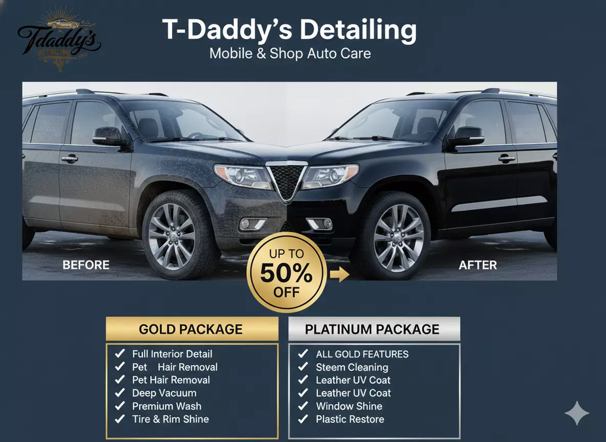 Up to 45% Off 1 or 2 Exterior & Interior Details at Tdaddy's Detailing