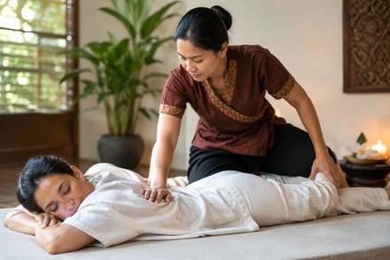 One Thai Massage with Cold Therapy and Foot Bath (90 min) - Saffron and Silk Massage