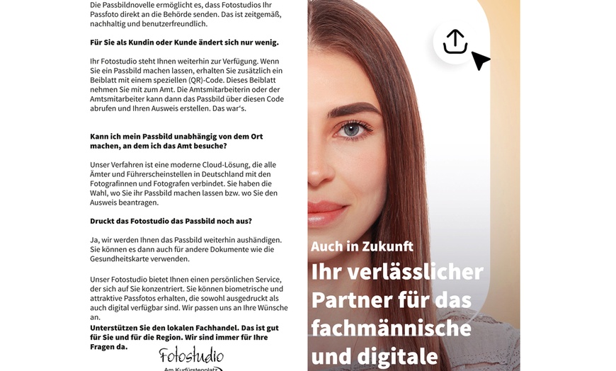 Image 4: 4 biometrische Passfotos mit Datei in Studioqualität für 1 Person (54% sparen)