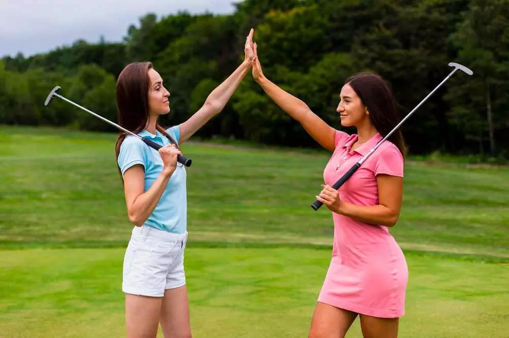 Experience Girlfriends Golf Lesson with 1 Swing Golf, offering fun sessions up to 40% off! - Primary Image