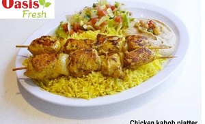 Up to 25% Off on Mediterranean Cuisine at Oasis Fresh