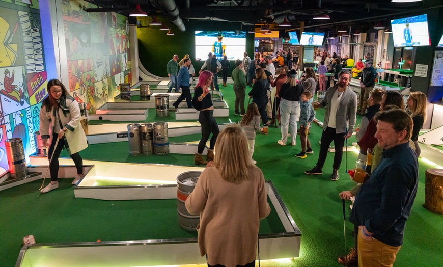 Image 5: Fun Unlimited Mini Golf at Tipsy Putt Lake Tahoe with Wings or Nachos