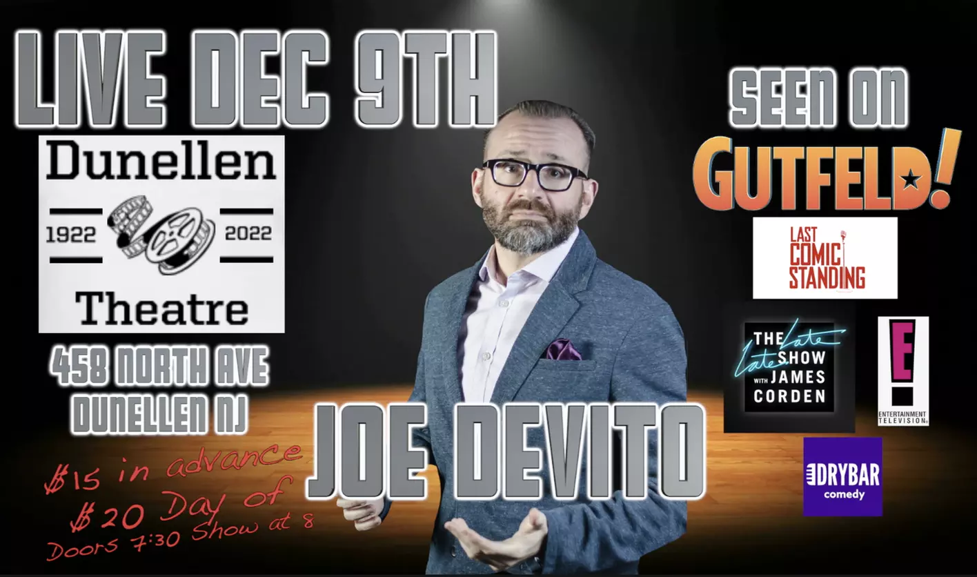 Joe Devito Comedy Show at the Dunellen Theatre on 10/9/22 - Primary Image