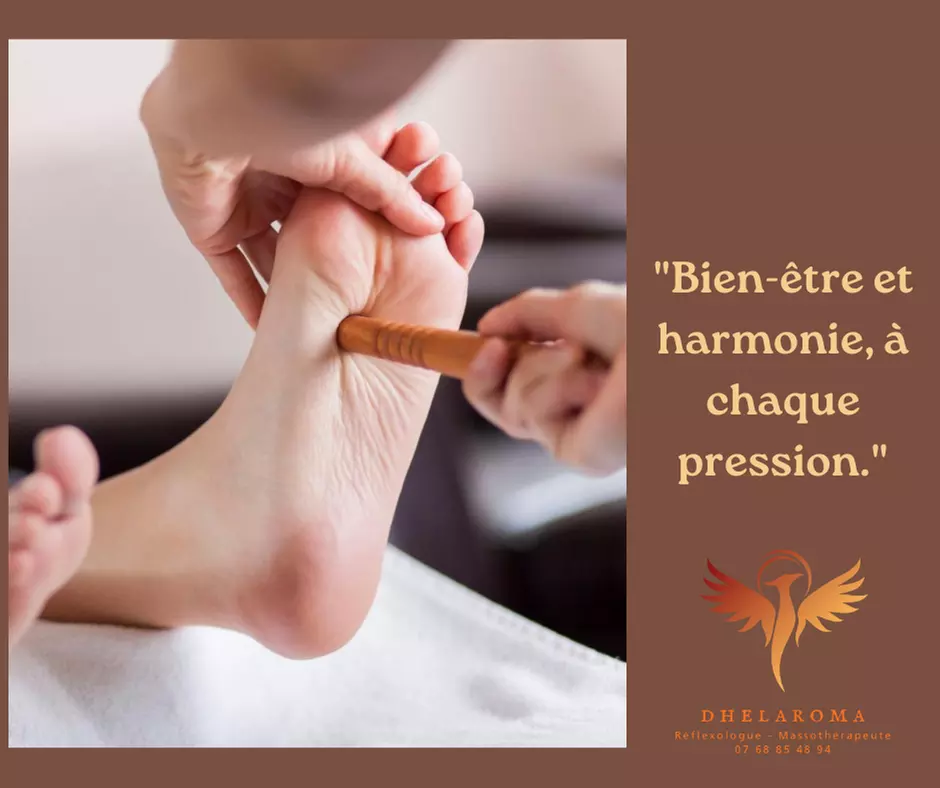 Réflexologie plantaire de 30, 45 ou 60 min avec David Lelong Dhelaroma