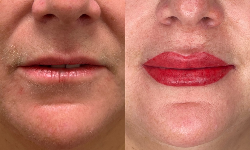 Image 1: Up to 65% Off on Lip Brush Tattoo / SPMU