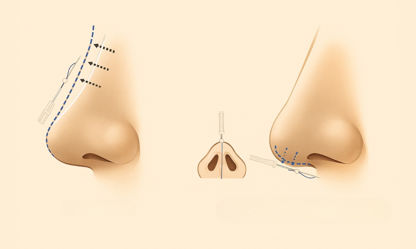 Transform Your Nose with Non-surgical rhinoplasty. PDO threads