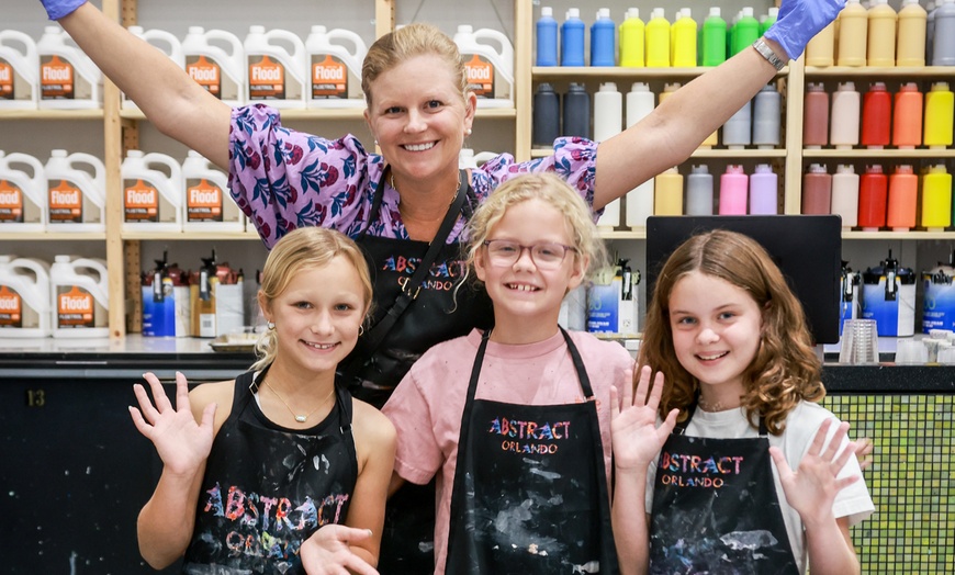 Image 3: Create Your Own Unique Abstract Art in a Fun Party Setting