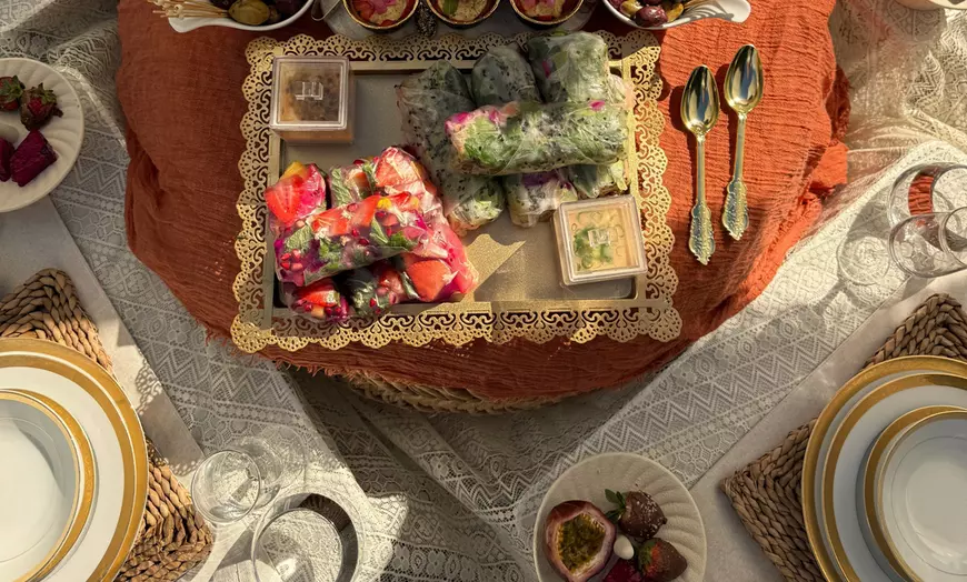 Image 3: Luxurious Picnic Set Up With Sharing Or Premium Sharing Platter!