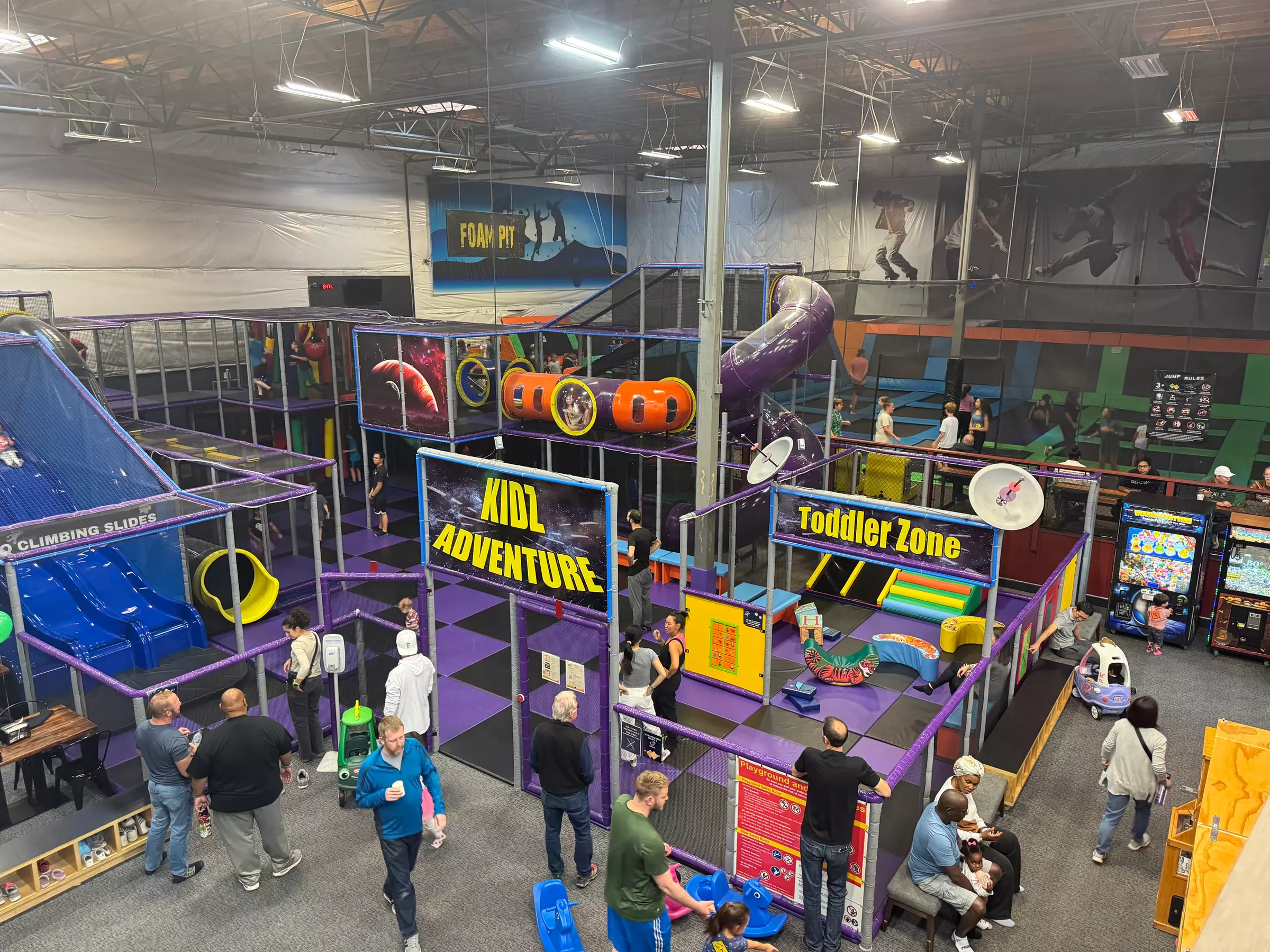 Jump and Play at Elevated Sportz Trampoline Center
