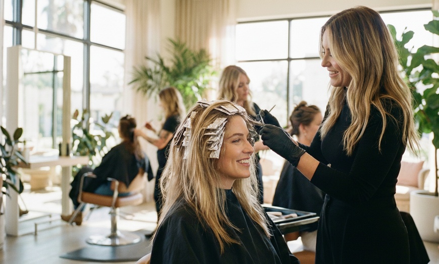 Image 5: Cut, Blow Dry, Half Head of Foils, and Balayage at Luxuria Salon
