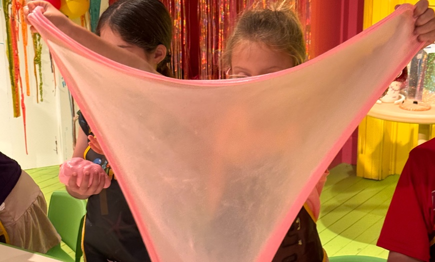 Image 2: Custom 8oz Slime or Full Slime + Sensory Play Experience @Paramus Mall