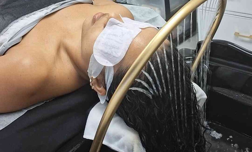Image 1: One, Two or Three Scalp Exfoliation, Wash, Condition and Blow-Dry