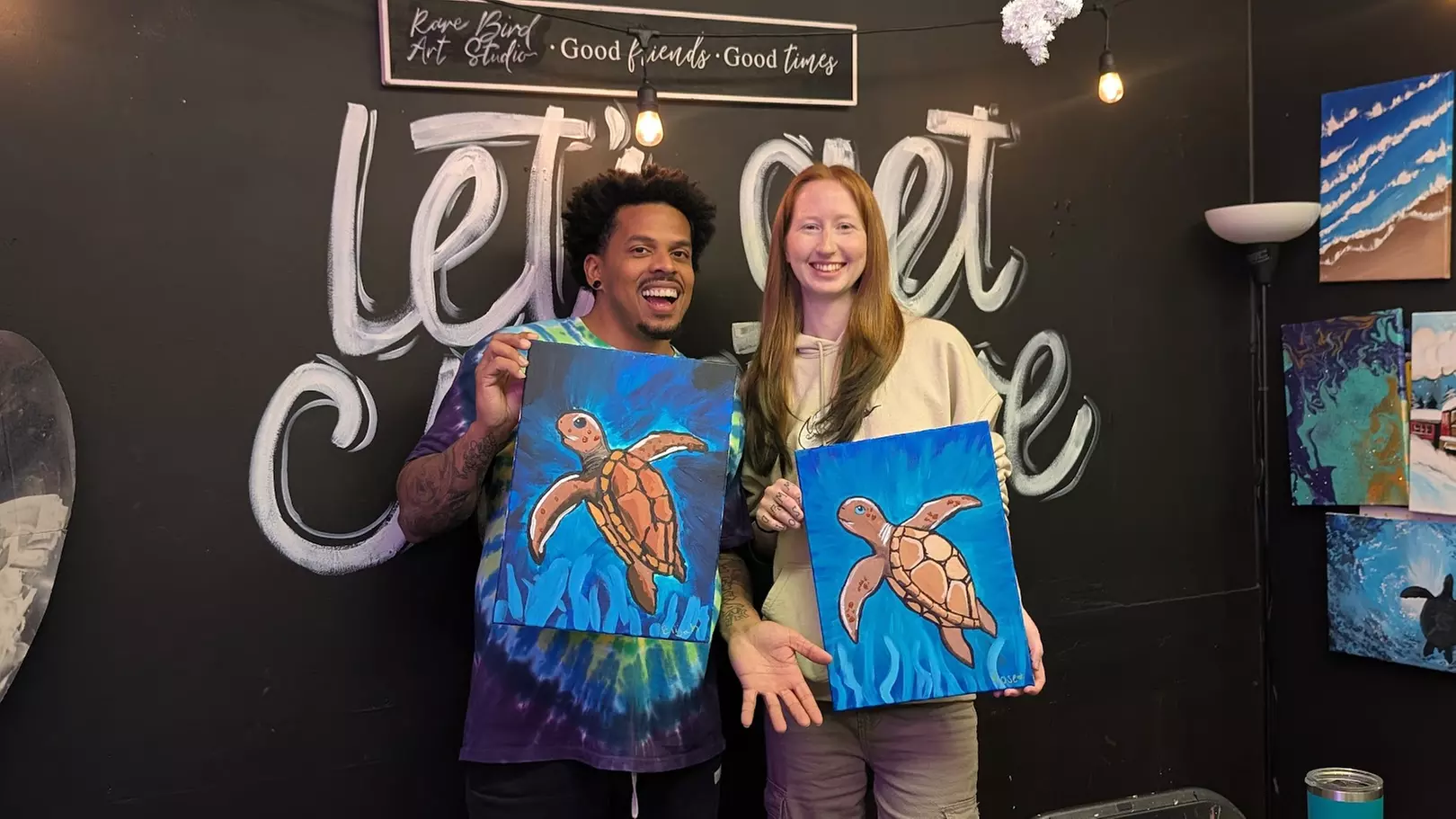 Paint Events for Individuals & Groups at Rare Bird Art Studio