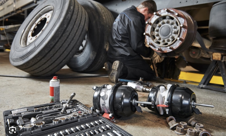 Image 3: Brake Pad Install & Tire Rotation for Safer Driving 