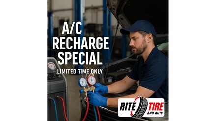 AC Check and Recharge Service - Rite tire & auto