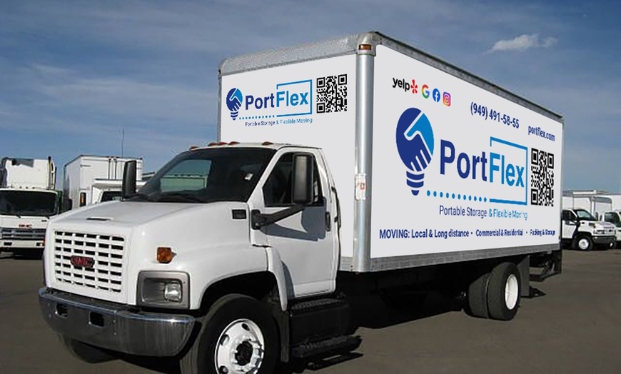 Image 1: Up to 90% Off on Moving Services at PortFlex OC Moving